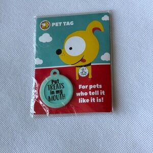 Custom Pet Tag with cute and funny saying printed